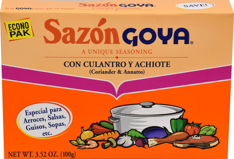 Goya Foods Saz  n, Seasoning With Coriander & Annatto, 3.52 Oz