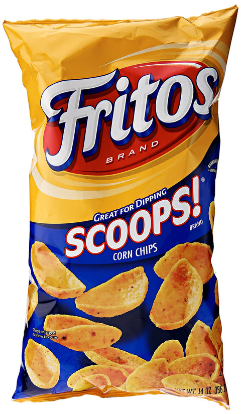 Fritos Corn Chips, Scoops, 14 Oz