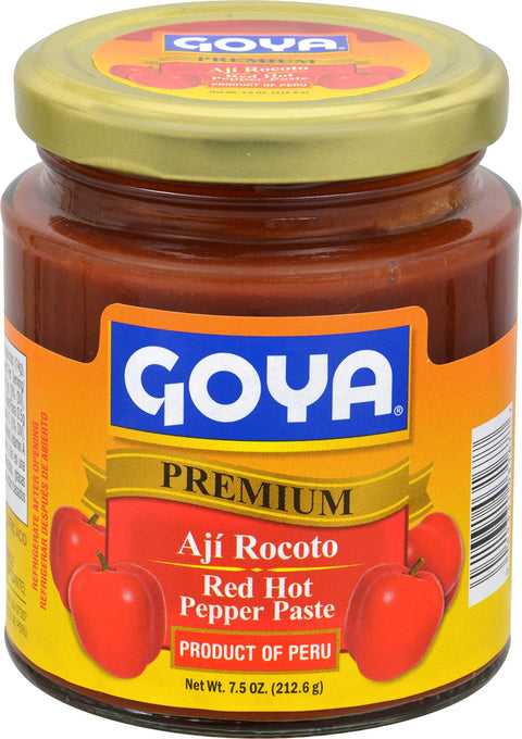 Goya Foods Aji Rocoto Red Hot Pepper Paste, 7.5 Ounce (Pack Of 12)