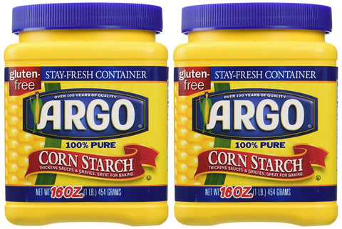 Argo 100% Pure Corn Starch, 16 Oz, Pack Of 2
