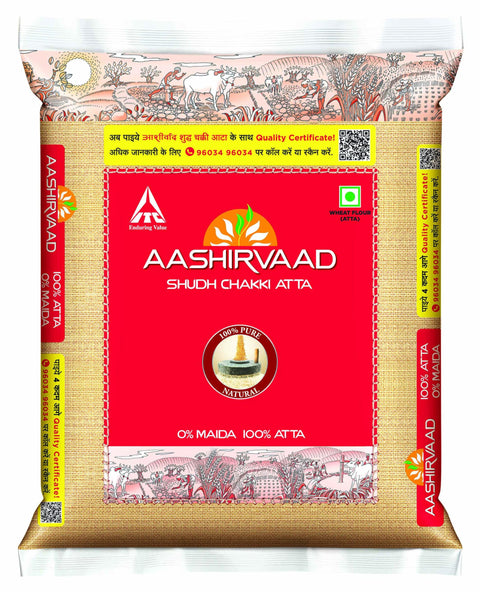 Great Bazaar Swad Chapatti Ashirwad Atta, 22 Pound