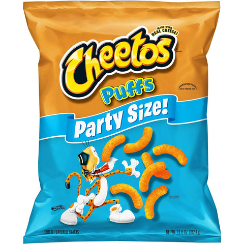 Cheetos Puffs Cheese Flavored Snacks, Party Size!, 13.5 Ounce