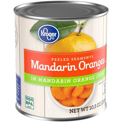 Kroger Canned Mandarin Oranges in Juice 10.5 oz