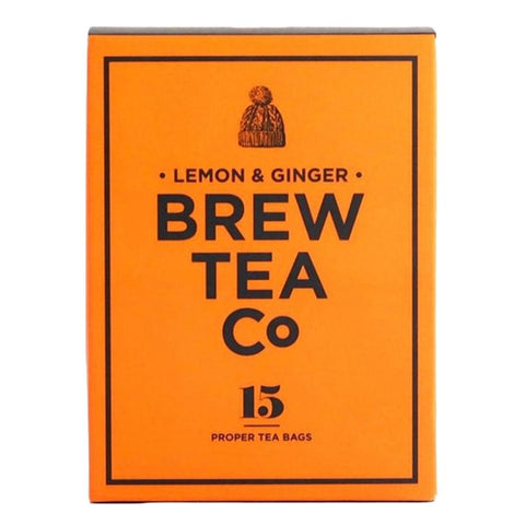 Lemon & Ginger Key Attribute Tea Bags Brew Tea Co.