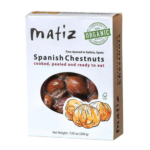 Organic Spanish Chestnuts Peeled Cooked Nuts Matiz Espana