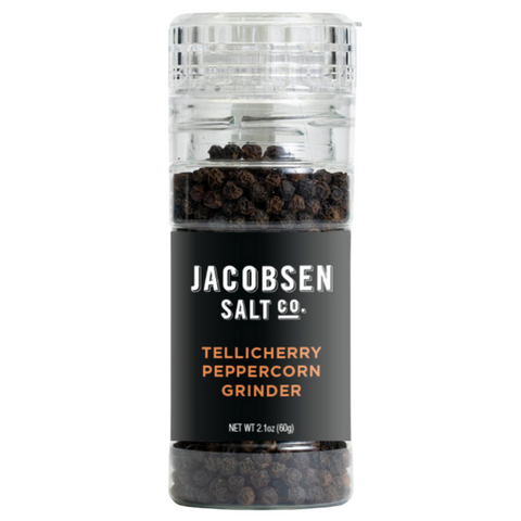 Tellicherry Peppercorn Grinder 1.6OZ Jacobsen Salt Co