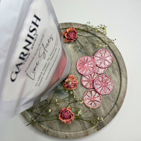 Pink and Green Luster Dust Dried Lime Garnish Set 2 Pack Wicked Inspired