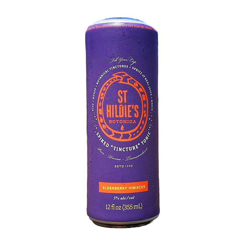 Elderberry Hibiscus Spiked Tincture Tonic 12OZ St. Hildie's Botanica