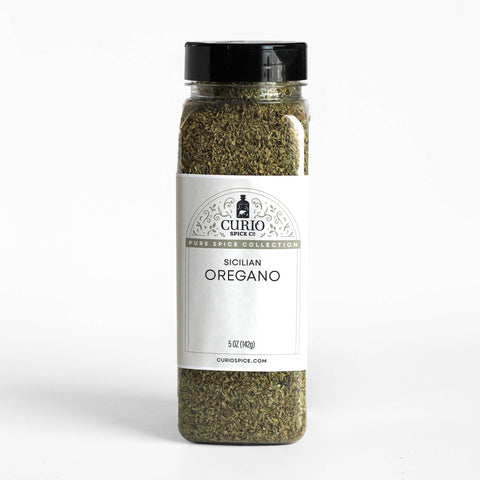 Curio Sicilian Wild Oregano Bulk Jar Herbaceous Floral 5 oz 6 Pack Case