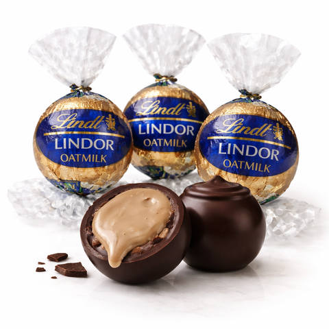 LINDOR Oatmilk Dark Chocolate Truffles Bulk Value Bag Lindt