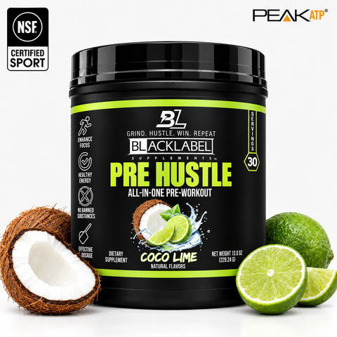 Pre Hustle V3 Performance Boosting Pre-Workout Supplement BLACKLABEL