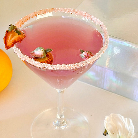 Sparkling Strawberry Lavender Premium Cocktail Mixer 8 Cans 7.5 oz Root Elixirs