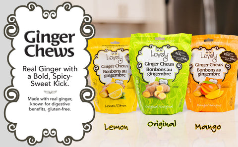 Ginger Essentials Box Ginger Chews Gift Set Lovely Candy Company