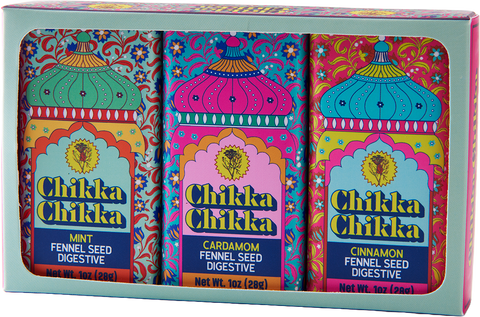 Reusable 1oz Tins Three-Pack for Digestive Snacks Chikka Chikka