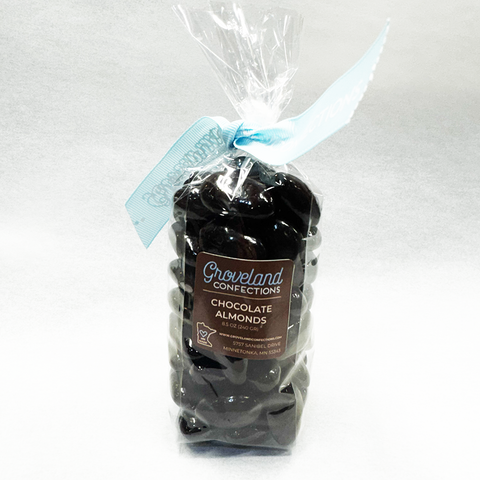 Chocolate Covered Almonds Milk or Dark Chocolate Groveland Confections
