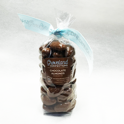 Chocolate Covered Almonds Milk or Dark Chocolate Groveland Confections