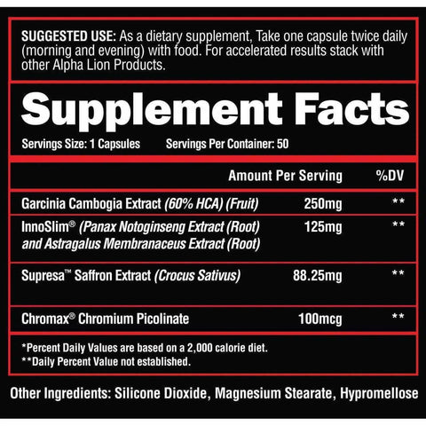 Alpha Lion Cravings Killer - 50 Capsules