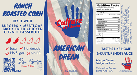 American Dream Ranch Seasoning Hot Sauce