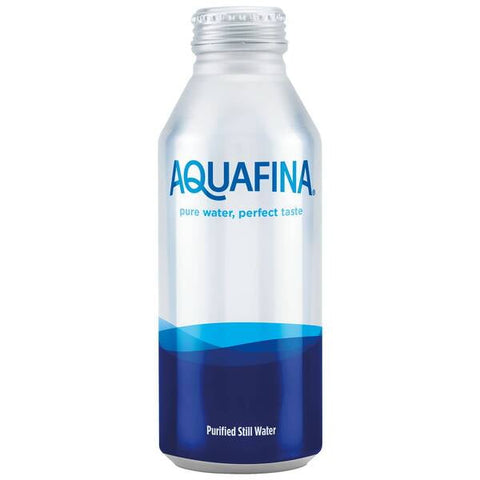 Aquafina water aluminum bottles,  16 fl oz, 24 pack