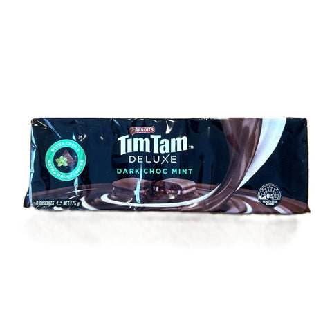 Tim Tam Deluxe Dark Choc Mint Australian Mint Chocolate Biscuits Arnott’s 175g