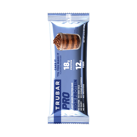 Plant-Based High Performance Protein Bar Cake It 'Til You Make It TRUBAR PRO