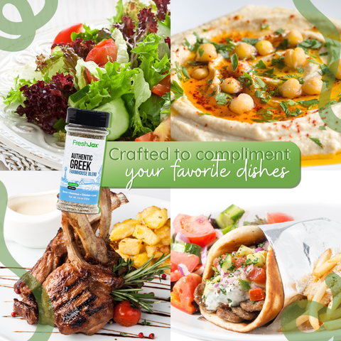 Low Sodium Authentic Greek Seasoning Mediterranean Herb Mix FreshJax
