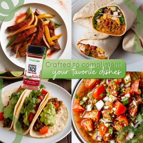 Low Sodium Mexican Spice Taco Seasoning Clean Label FreshJax