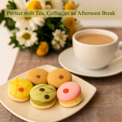 French Macarons 48-Piece Gift Box Gluten-Free Macarons Andy Anand