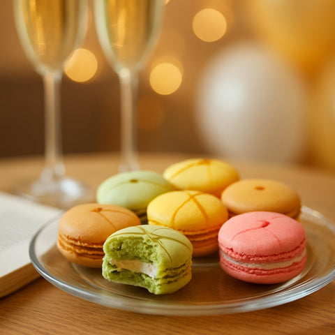 French Macarons 48-Piece Gift Box Gluten-Free Macarons Andy Anand