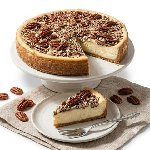 Caramel Pecan Cheesecake 9-Inch 2.8 lb Dessert Andy Anand