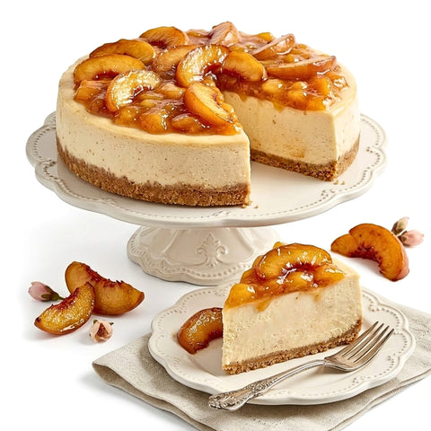 Sugar-Free Peach Cheesecake 9-Inch 2.6 lb Andy Anand