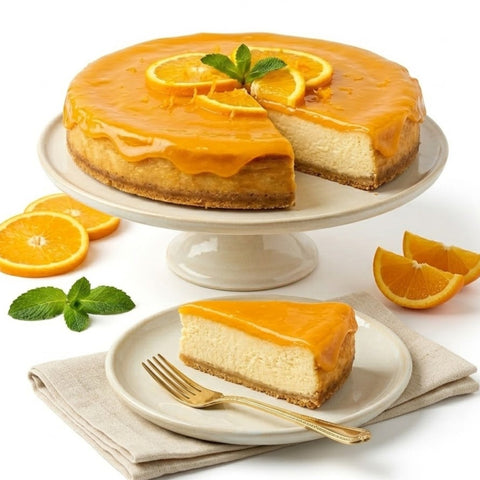 Gluten-Free Orange Cheesecake 9-Inch 2 lb Andy Anand