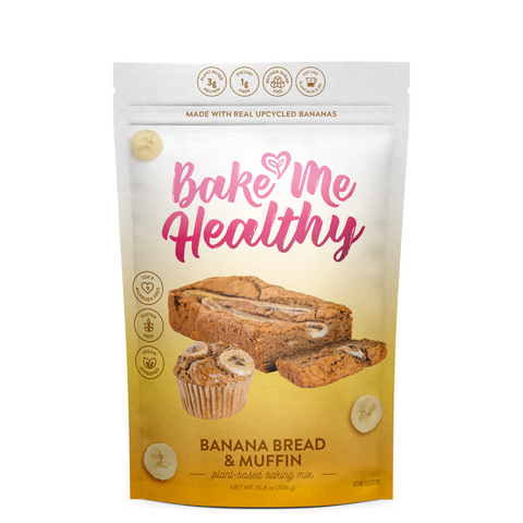 Banana Bread & Muffin Plant-Based Baking Mix Bake Me Healthy
