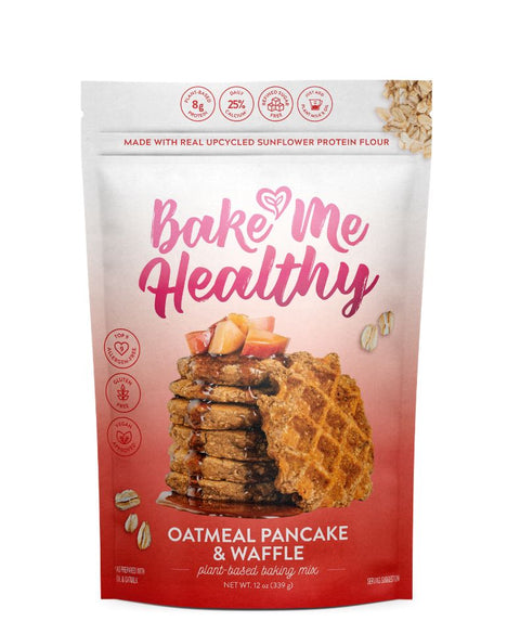 Oatmeal Protein Pancake & Waffle Plant-Based Baking Mix Bake Me Healthy