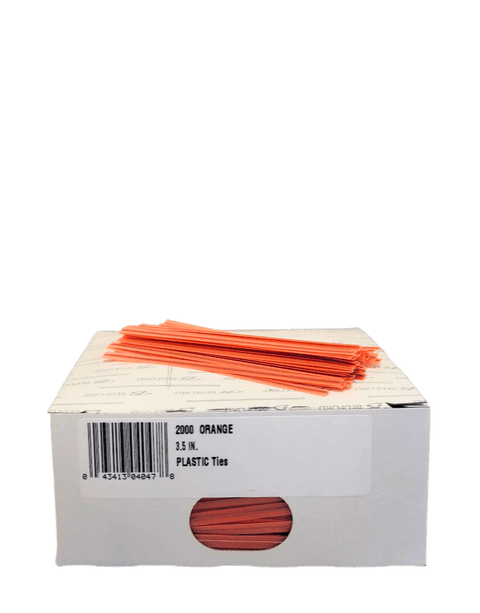 Bag Ties, Plastic, 3.5", 2000 Count