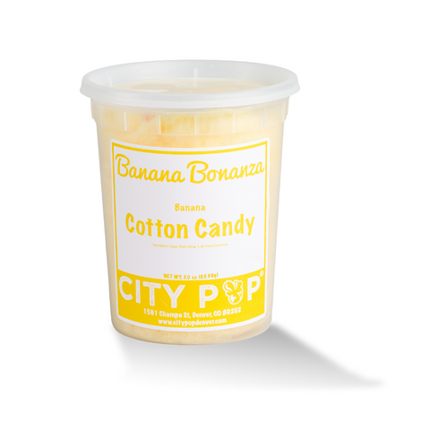 Banana Bonanza Ripe Banana Flavor Cotton Candy