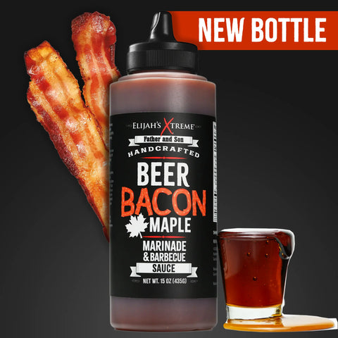 Beer Bacon Maple BBQ Sauce Sweet Smoky Marinade Elijah's Xtreme