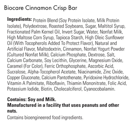 High Protein Cinnamon Crisp Bar