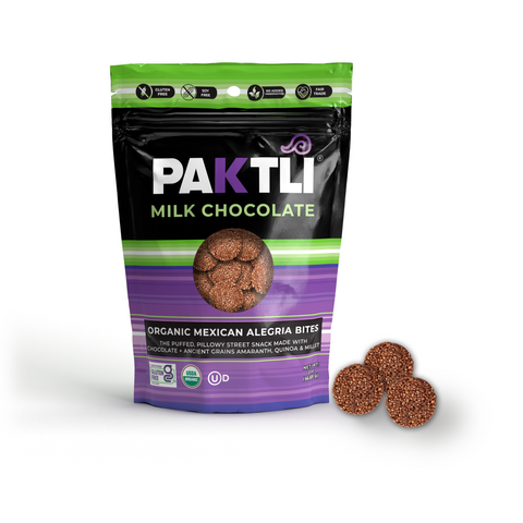Milk Chocolate Puffed Ancient Grains Alegria Bites