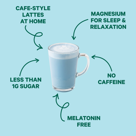 Blue Chamomile Calming Superfood Latte Kuli Kuli