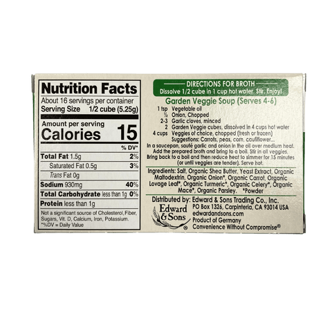 Bouillon Cubes, Vegan