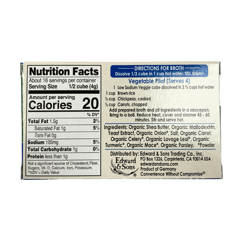 Bouillon Cubes, Vegan