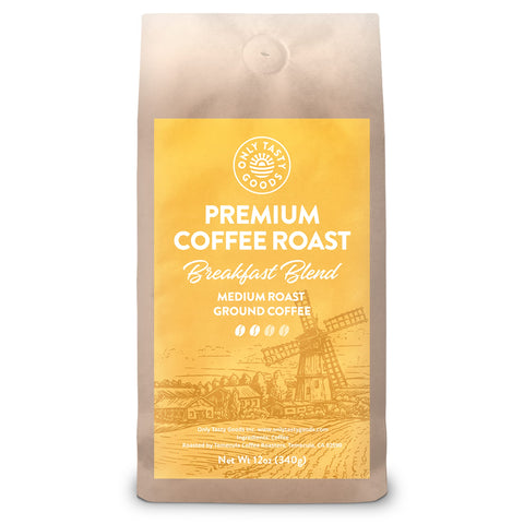 Breakfast Blend Medium Roast Ground Coffee, Speciality Coffee Beans, Fresh Roasted