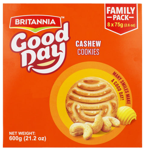 Britannia Good Day Cashew Cookies, Family Pack, 21.2 oz