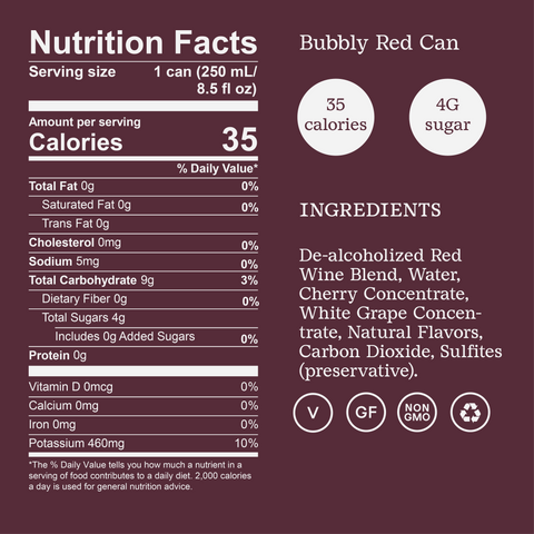 Non-Alcoholic Bubbly Red Can 4-Pack Surely