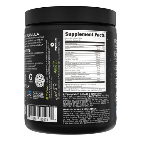 Bucked Up BAMF BLACK Pre-Workout