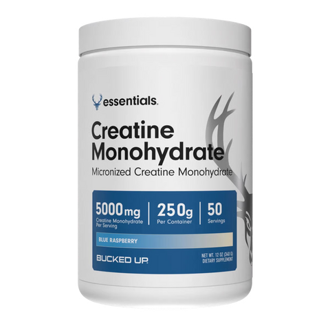 Creatine Monohydrate Powder Pure Micronized Supplement Bucked Up