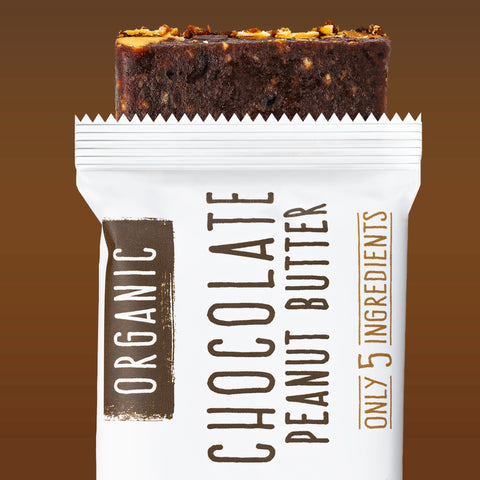 Chocolate Peanut Butter Organic Snack Bars Box of 12