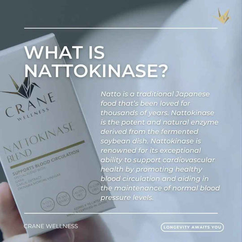 Nattokinase 6,000 FU Blend Dietary Supplement Crane Wellness