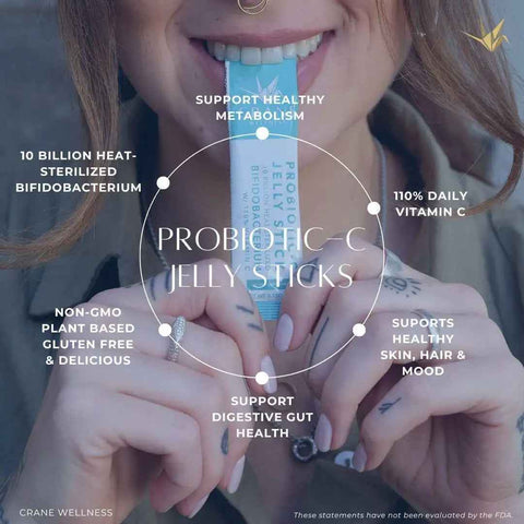 Probiotic 10 Billion Bifidobacterium Jelly Sticks with Vitamin C